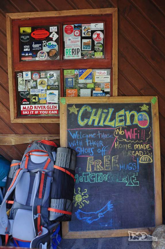 Chegada ao Acampamento Chileno, no Parque Nacional Torres del Paine, no sul do Chile